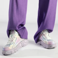 Flash Sale BUFFALO Cld Chai Baskets Basses Vegan Argent/ Violet