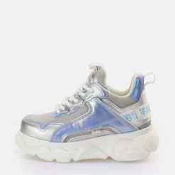 Fashion BUFFALO Cld Chai Baskets Basses Vegan Argent/ Bleu