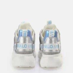 Fashion BUFFALO Cld Chai Baskets Basses Vegan Argent/ Bleu