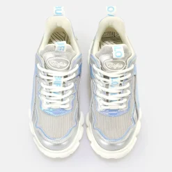Fashion BUFFALO Cld Chai Baskets Basses Vegan Argent/ Bleu
