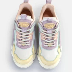 Best Sale BUFFALO Cld Chai Baskets Basses Veganes Blanc Casse/Vanille/Violet Blanc-Mauve