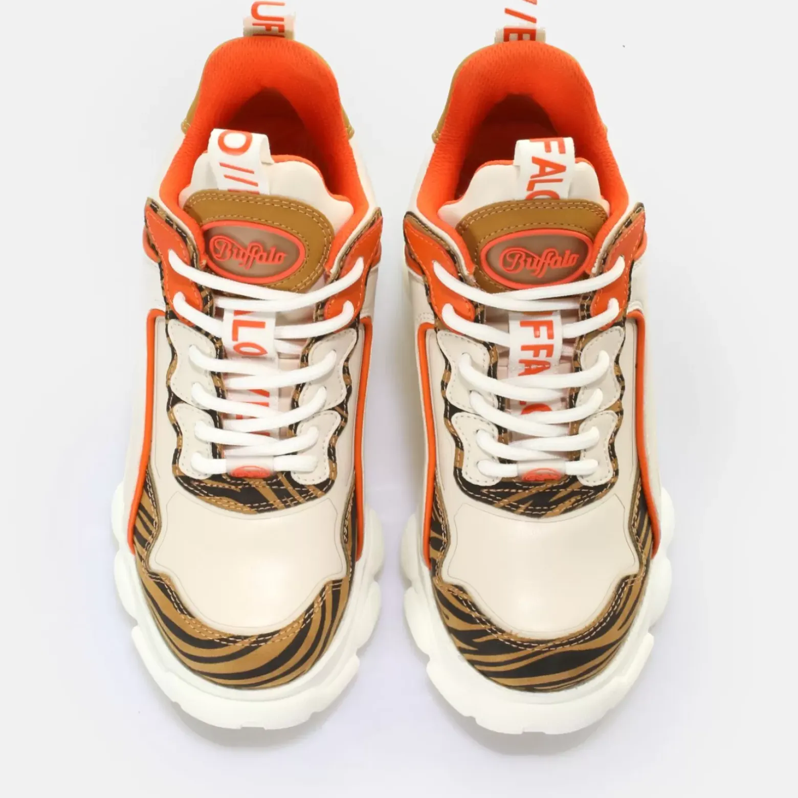 New BUFFALO Cld Chai Baskets Basses Vegan Tiger Orange