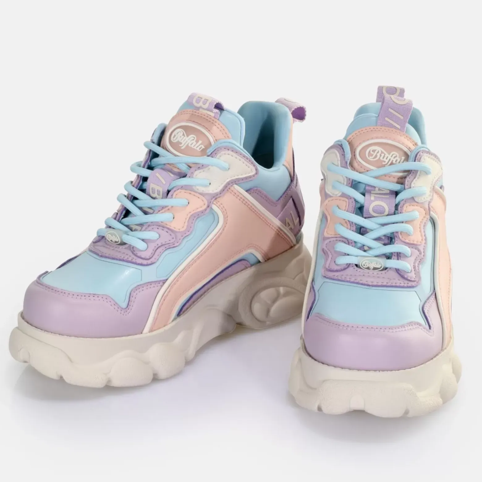 Online BUFFALO Cld Chai Baskets Basses Vegan Violet/Bleu Clair Bleu/Violet