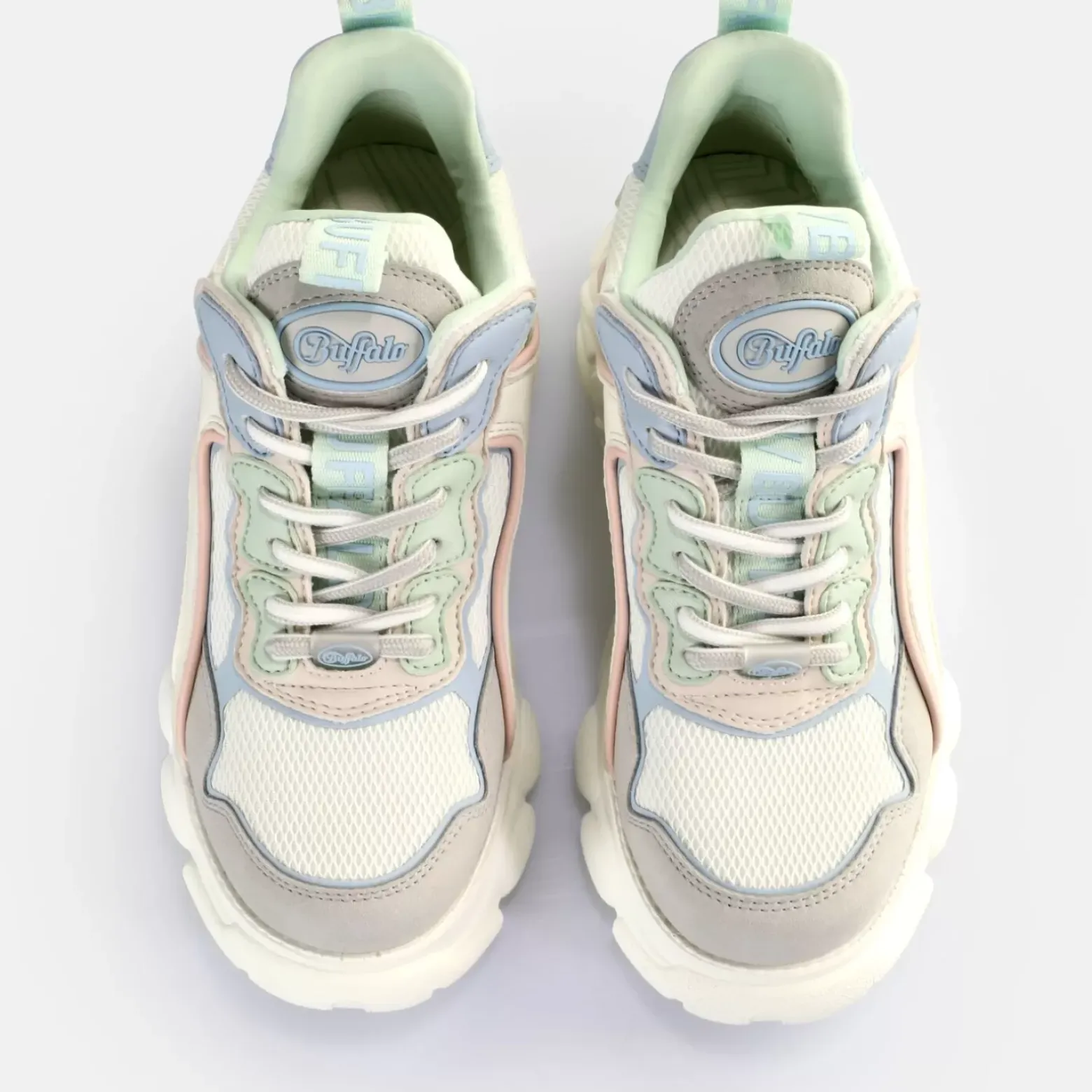Clearance BUFFALO Cld Chai Baskets Basses Veganes Pastel Multicolore Gris