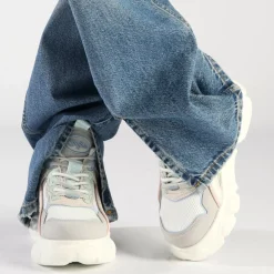 Clearance BUFFALO Cld Chai Baskets Basses Veganes Pastel Multicolore Gris