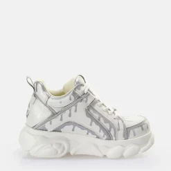 Store BUFFALO Cld Corin Baskets Basses Vegan Blanc/ Argent