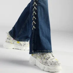 Fashion BUFFALO Cld Corin Baskets Basses Vegan Graffiti Blanc Weis/Graffiti