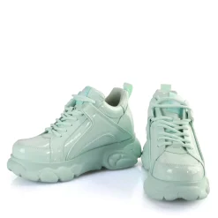 Sale BUFFALO Cld Corin Baskets Basses Veganes Vert Menthe