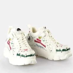 Discount BUFFALO Cld Corin Baskets Basses Vegan Graffiti Vert