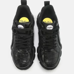 Cheap BUFFALO Cld Corin Baskets Veganes Noir Croco Schwarz