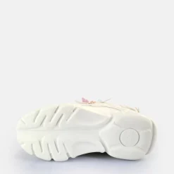 Sale BUFFALO Cld Corin Butterflies Baskets Basses Veganes Blanc Multicolore Rose