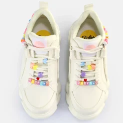 Shop BUFFALO Cld Corin Candy Baskets Basses Veganes Blanc Multicolore