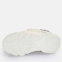 Best Sale BUFFALO Cld Corin Chain 2.0 Baskets Basses Vegan Blanc/ Argent