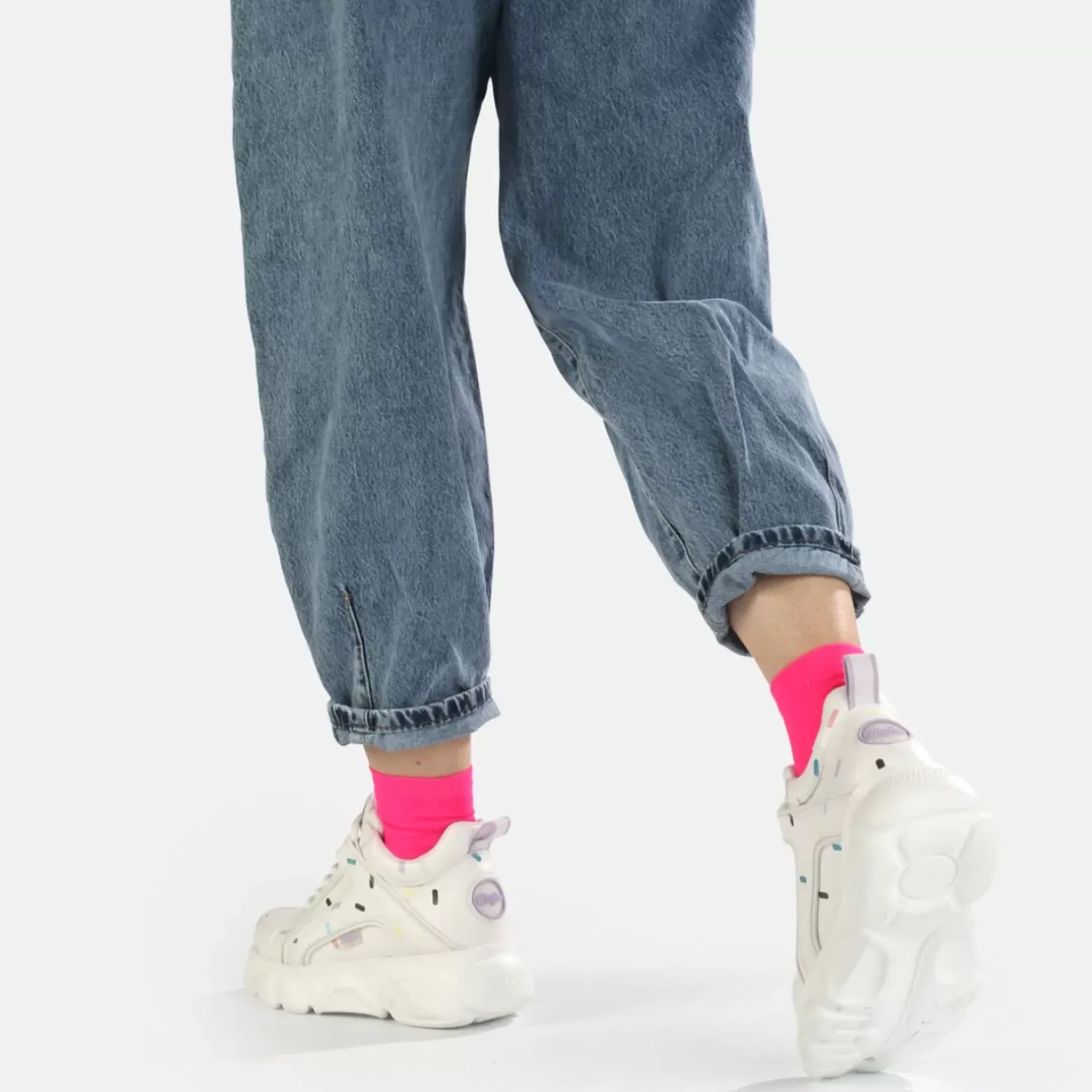 Hot BUFFALO Cld Corin Sneaker Candy Blanc