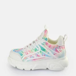 Hot BUFFALO Cld Flow Baskets Basses Veganes-Multicolore Blanc