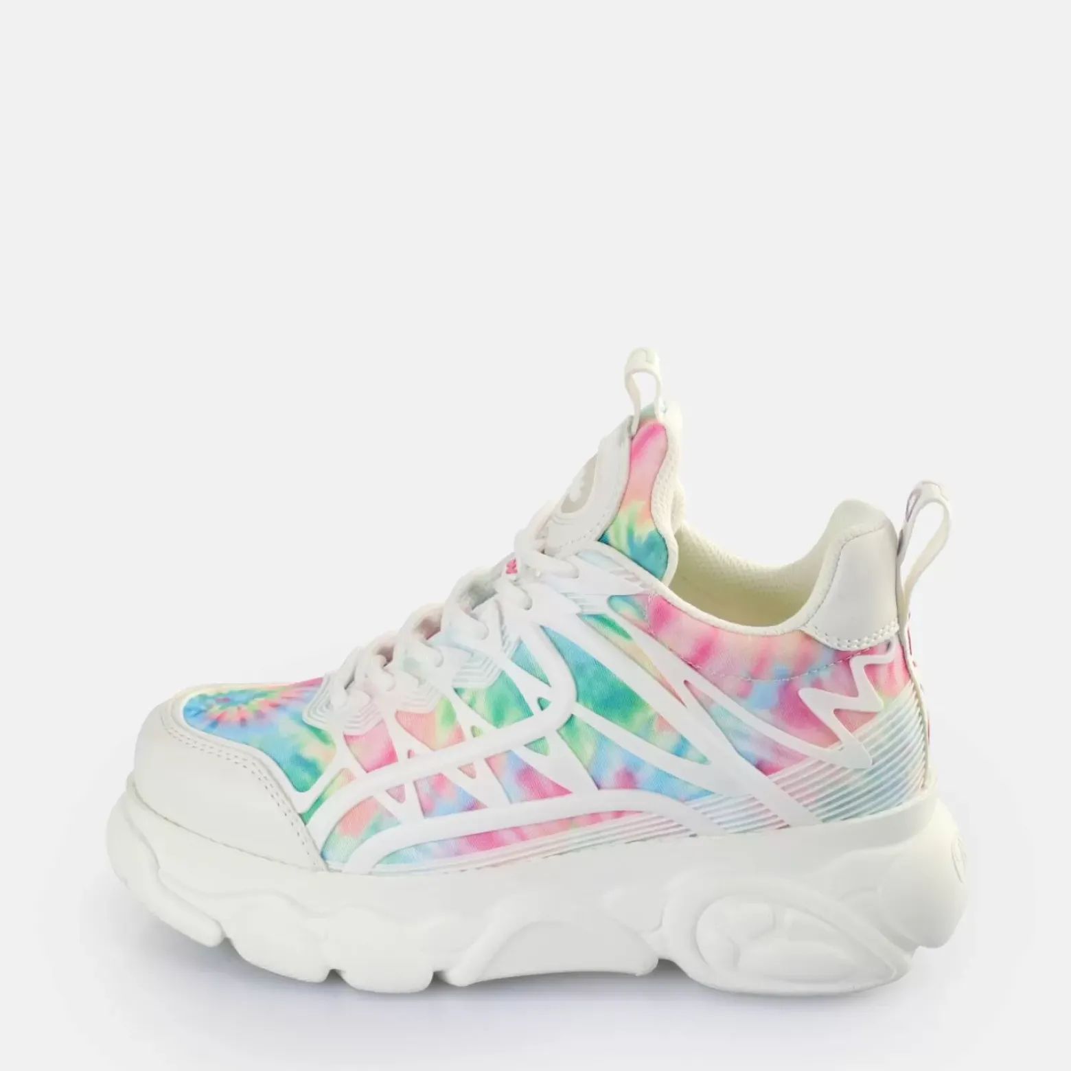 Hot BUFFALO Cld Flow Baskets Basses Veganes-Multicolore Blanc