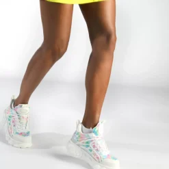 Hot BUFFALO Cld Flow Baskets Basses Veganes-Multicolore Blanc