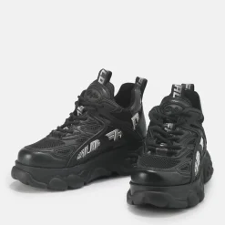 Fashion BUFFALO Cld Grid Men Baskets Veganes Noir