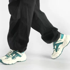 New BUFFALO Cld Run Jog Baskets Basses Veganes/Vert Creme