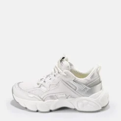Hot BUFFALO Cld Run Jog Baskets Veganes Blanc Et Argent