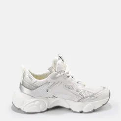 Hot BUFFALO Cld Run Jog Baskets Veganes Blanc Et Argent