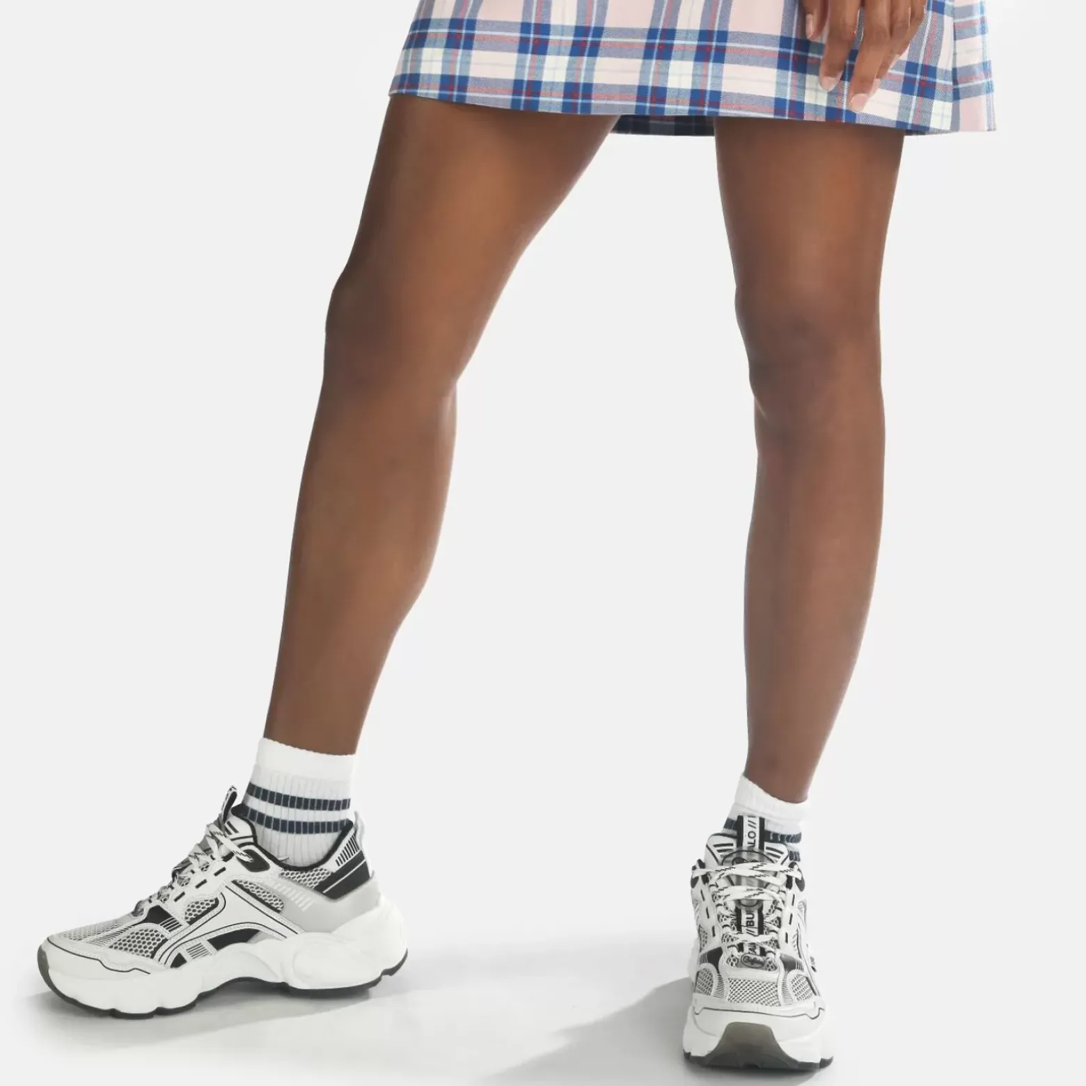 Hot BUFFALO Cld Run Jog Sneaker Low Vegan Noir/Blanc Noir-Blanc