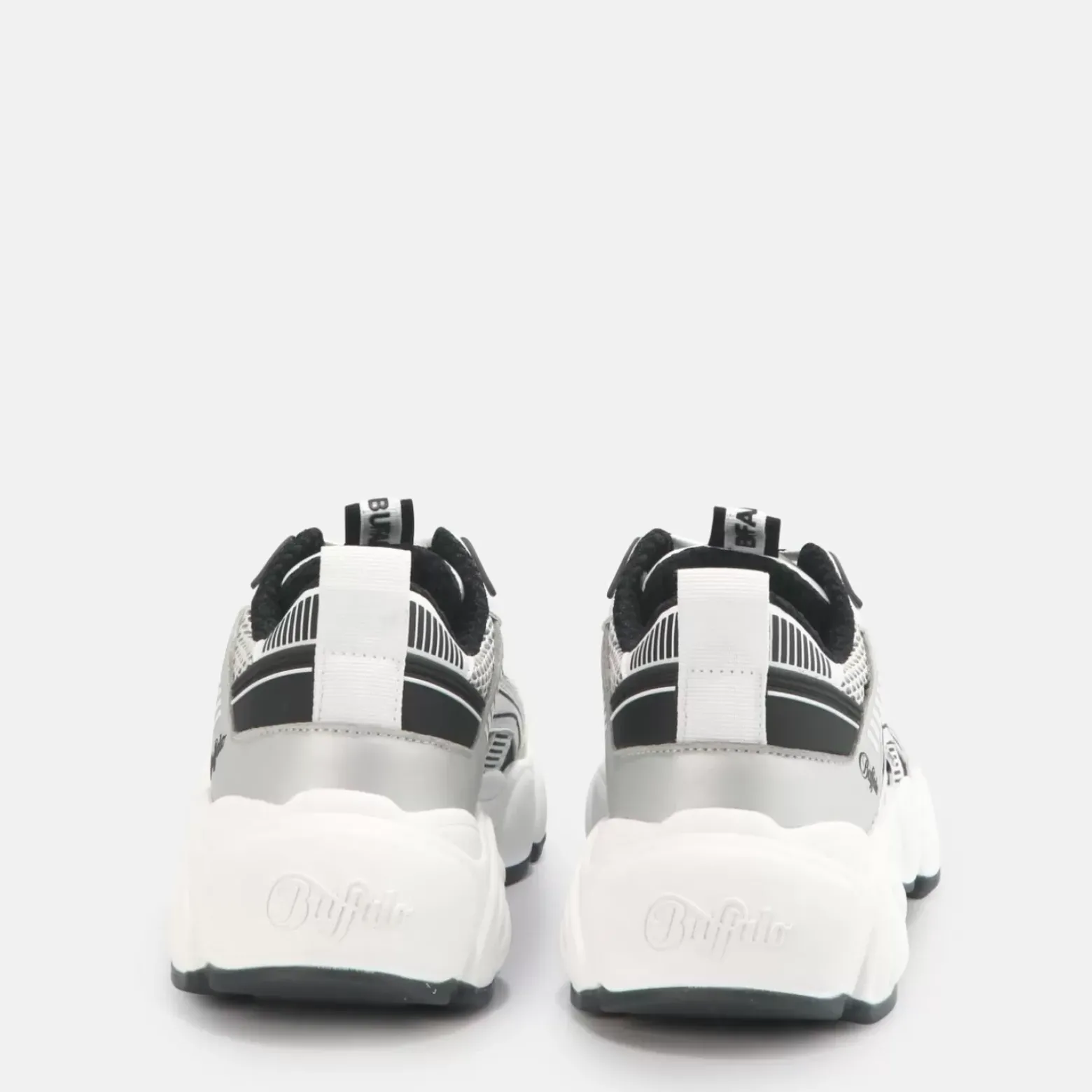 Hot BUFFALO Cld Run Jog Sneaker Low Vegan Noir/Blanc Noir-Blanc