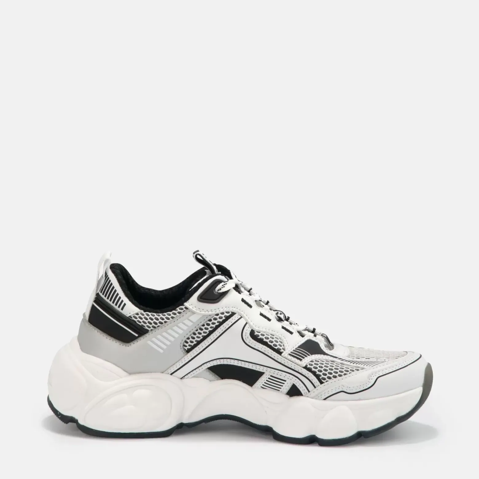 Hot BUFFALO Cld Run Jog Sneaker Low Vegan Noir/Blanc Noir-Blanc