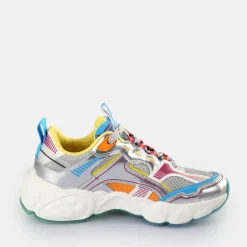 Discount BUFFALO Cld Run Rog Baskets Basses Veganes Argente/ Violet