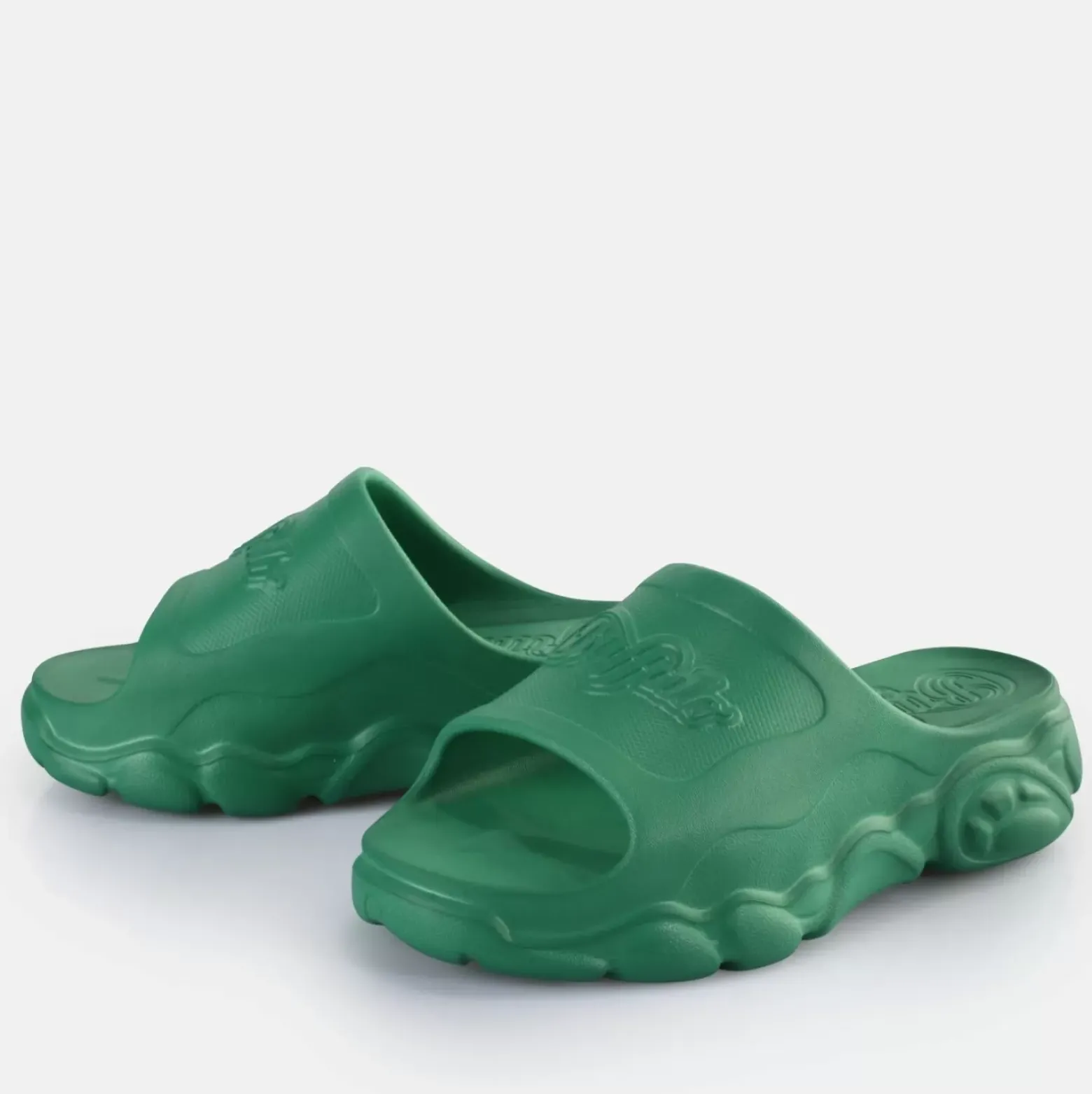 New BUFFALO Cld Slide Claquettes De Piscine Veganes Vert