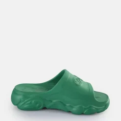 New BUFFALO Cld Slide Claquettes De Piscine Veganes Vert