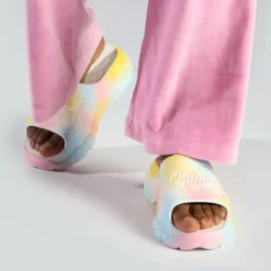 Hot BUFFALO Cld Slide Claquettes De Piscine A Plateforme Veganes Melange Pastel No_Color