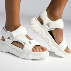 Store BUFFALO Cld Tec Sandales A Plateforme Veganes Blanc