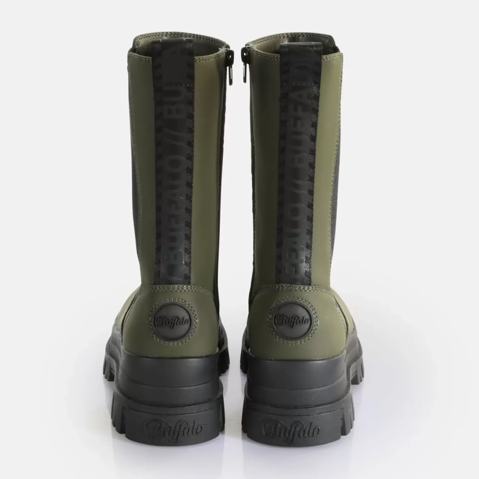 Flash Sale BUFFALO Clf Rain Chelsea Hi Bottes Aspha Vegan Kaki Beige