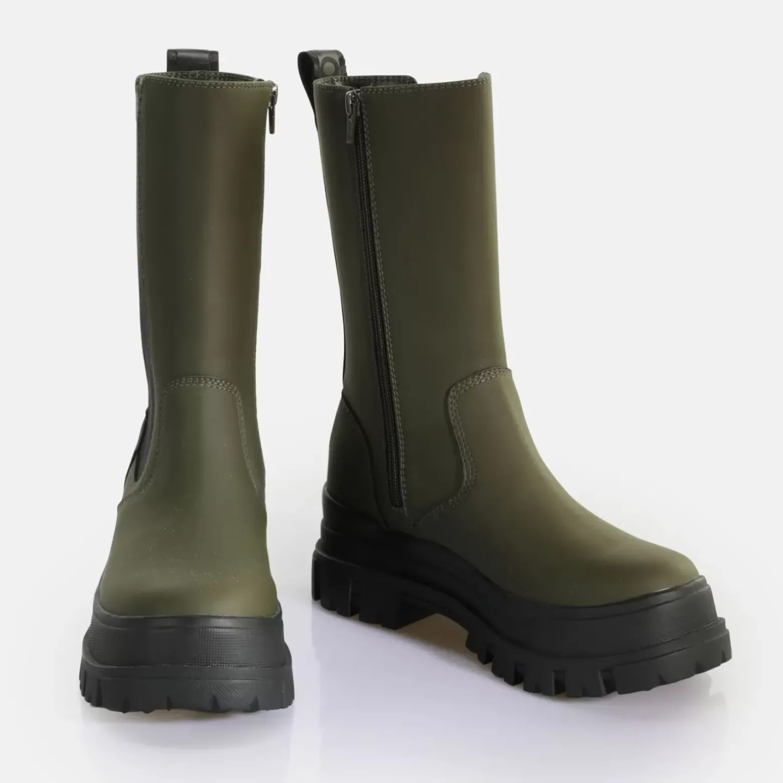 Flash Sale BUFFALO Clf Rain Chelsea Hi Bottes Aspha Vegan Kaki Beige