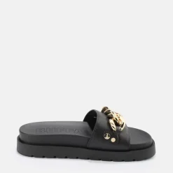 Best Sale BUFFALO Eve Chain Sandales A Plateforme Veganes Noir