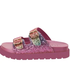 Shop BUFFALO Eve Glam Claquettes De Piscine A Plateforme Veganes Sunrise No_Color