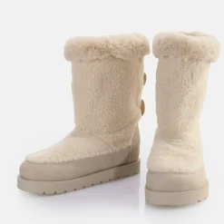 Discount BUFFALO Eve Pull-On Bottes A Talon Vegan Creme