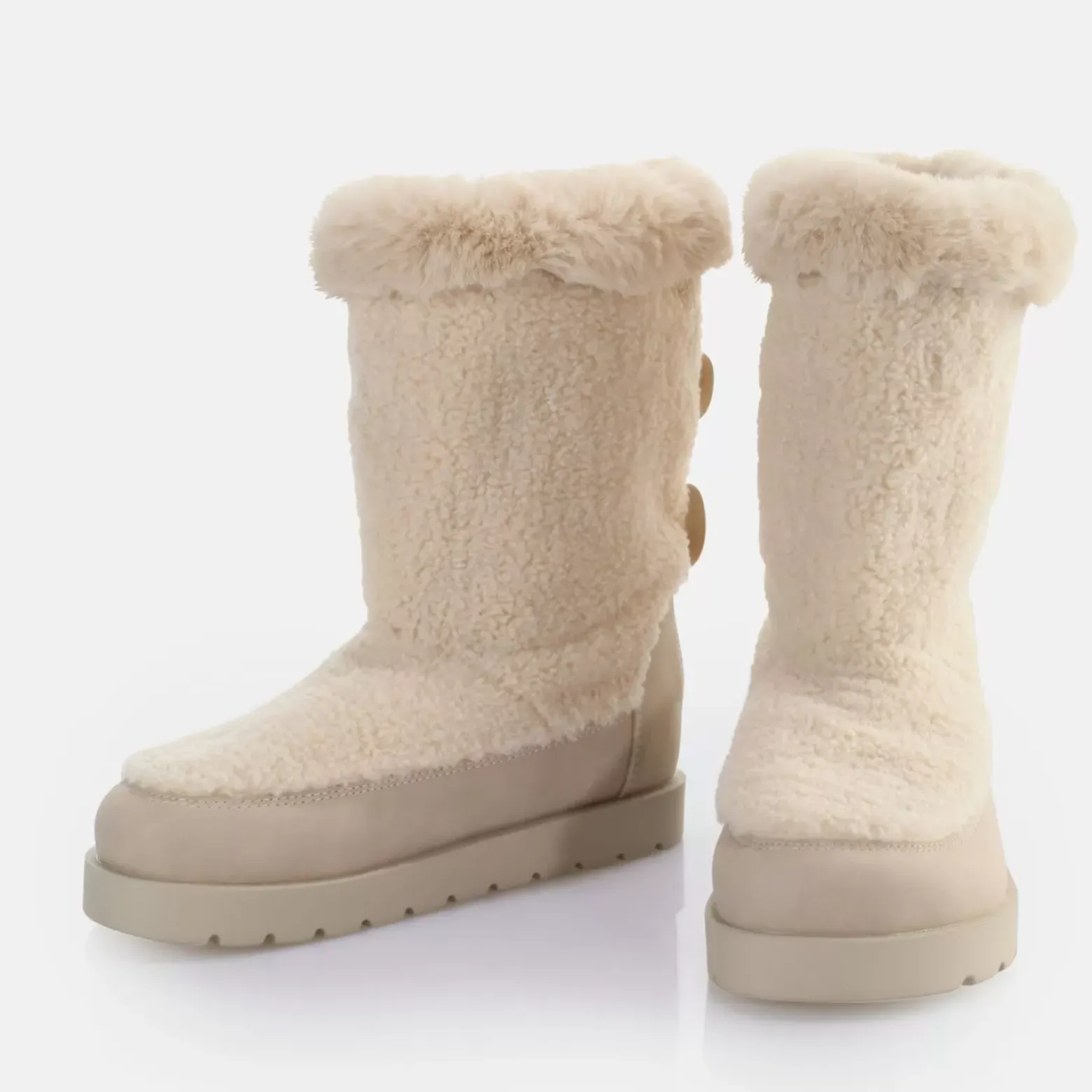 Discount BUFFALO Eve Pull-On Bottes A Talon Vegan Creme