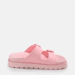 Best BUFFALO Eve Sol Sandales A Plateforme Veganes Rose Bonbon Rose Vif