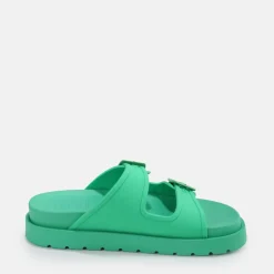 Best BUFFALO Eve Sol Sandales A Plateforme Veganes Vert