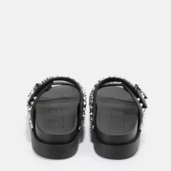 Outlet BUFFALO Eve Stud Sandales A Plateforme Veganes Noir
