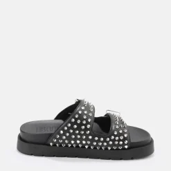Outlet BUFFALO Eve Stud Sandales A Plateforme Veganes Noir
