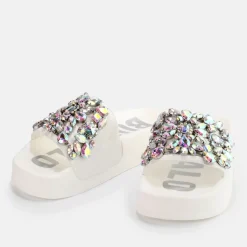 Outlet BUFFALO Fabia Claquettes Veganes Blanc