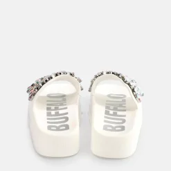 Outlet BUFFALO Fabia Claquettes Veganes Blanc