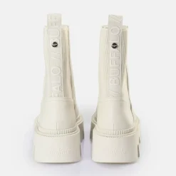 Fashion BUFFALO Flora Chelsea Hi Bottes Vegan Creme