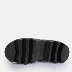 Hot BUFFALO Flora Cross Sandales A Plateforme Veganes Noir