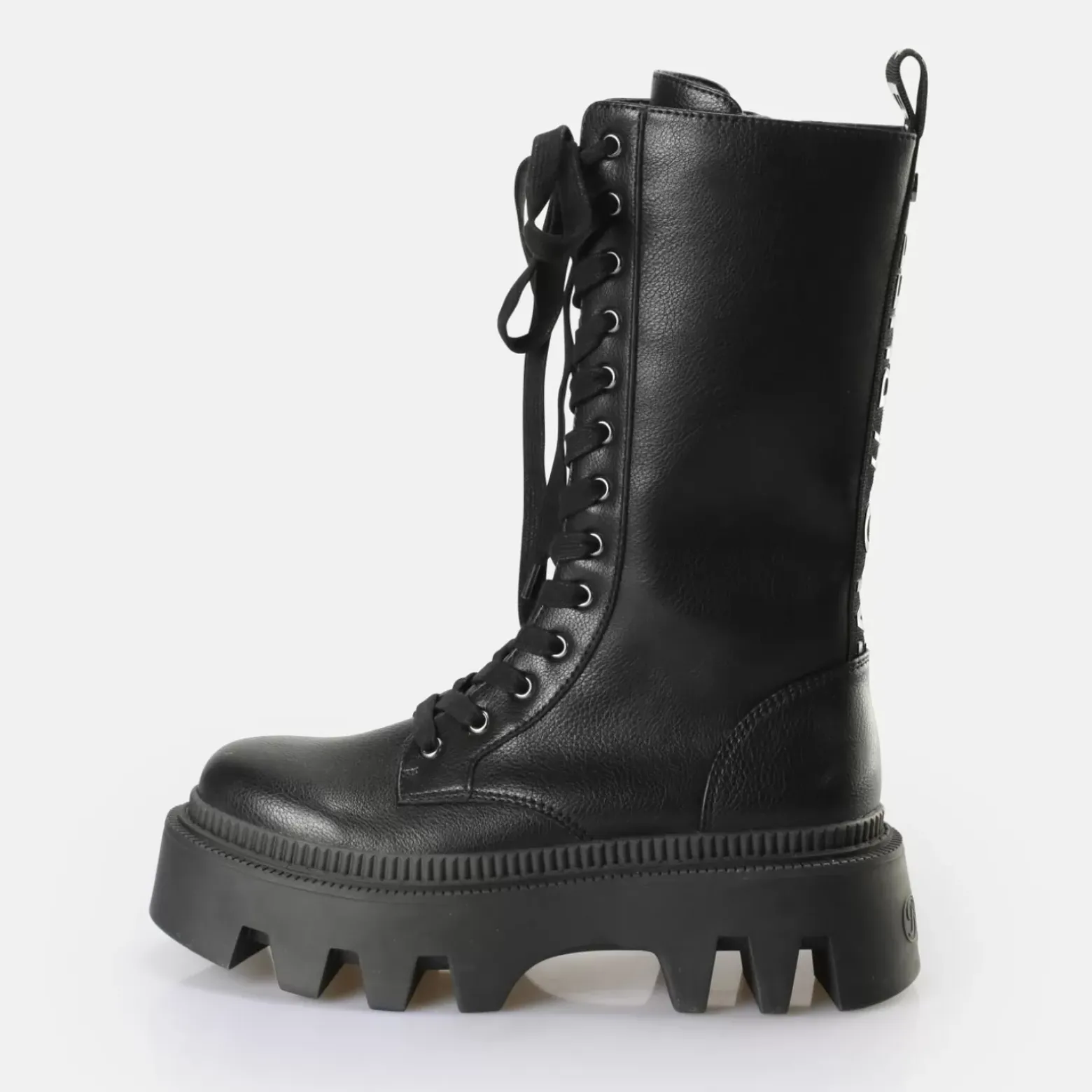 Flash Sale BUFFALO Flora Laceup Hi Bottes Vegan Noir