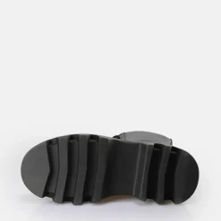 New BUFFALO Flora Laceup Hi Bottes Vegan Pour Homme Noir