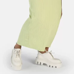 Clearance BUFFALO Flora Laceup Lo Chaussures Basses Vegan Creme